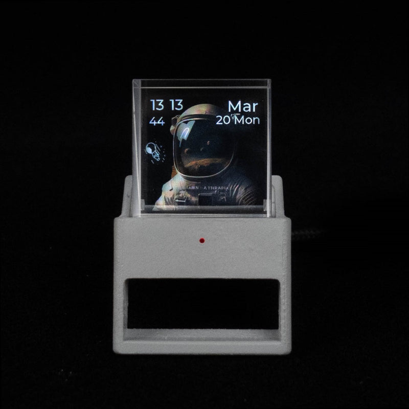 Fiberpunk Hologram Wifi Clock Desksetup Kit